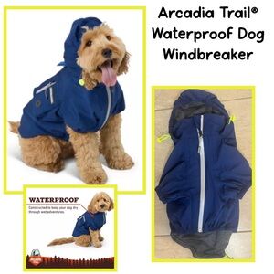 Arcadia Trail® Navy Waterproof Dog Windbreaker